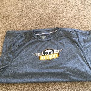Champion “run Detroit” grey T-shirt